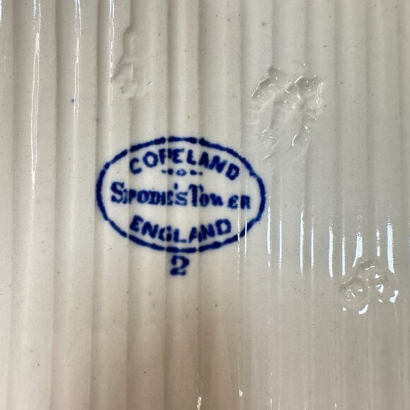 Antique English Copeland Spode's Tower Blue/White Serving Platter 9.5" x 7" EUC - Picture 5 of 10